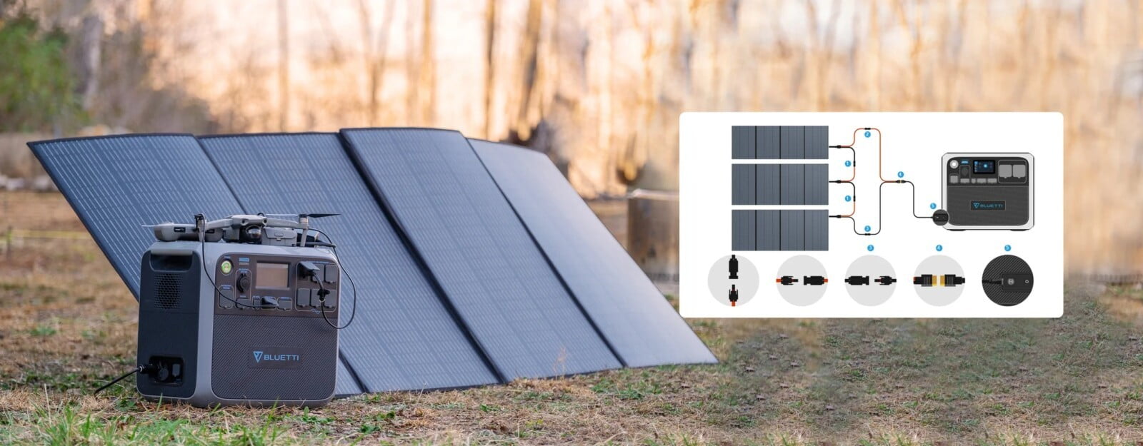 BLUETTI Foldable PV420 Solar Panel | 420W